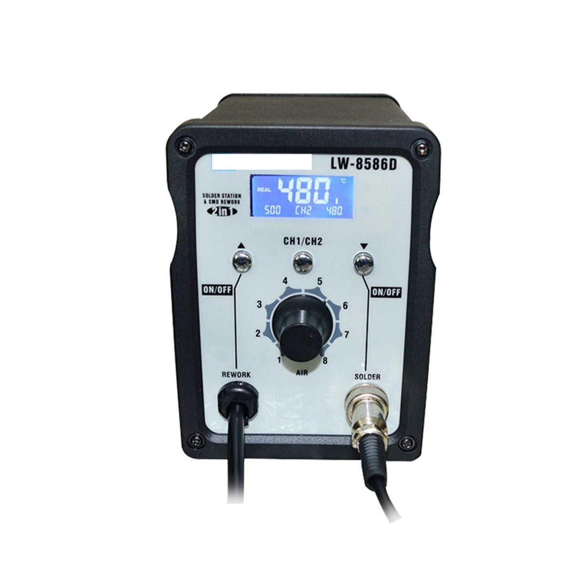 Test Measure Inspect Two-in-one Hot Air Gun Welding Platform Digital Display Constant Temperature Welding Platform Mobile Phone Maintenance Electric Soldering Iron Welding Platform