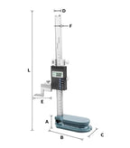 0–200mm Electronic Digital Display Height Gauge
