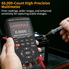 ZT-706S 3-in-1 Oscilloscope Multimeter, 50MHz Bandwidth, 66000-Count Display, 10M Signal Generator, Electrician Repair(ZT-706S+Probe)