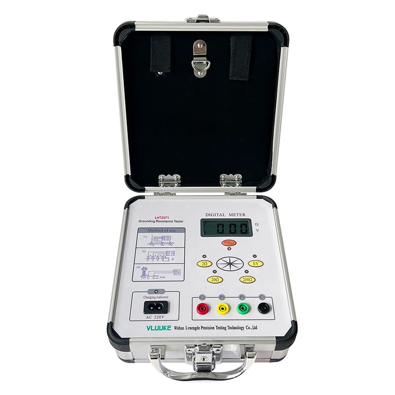 Digital Grounding Resistance Tester DC/AC Resistance Meter Instrument