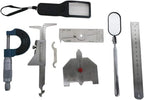 Welding Gauge Set - 7 Pieces Stainless Steel Inspection Tools for Accurate Measurements and Quality Control in Welding Applications