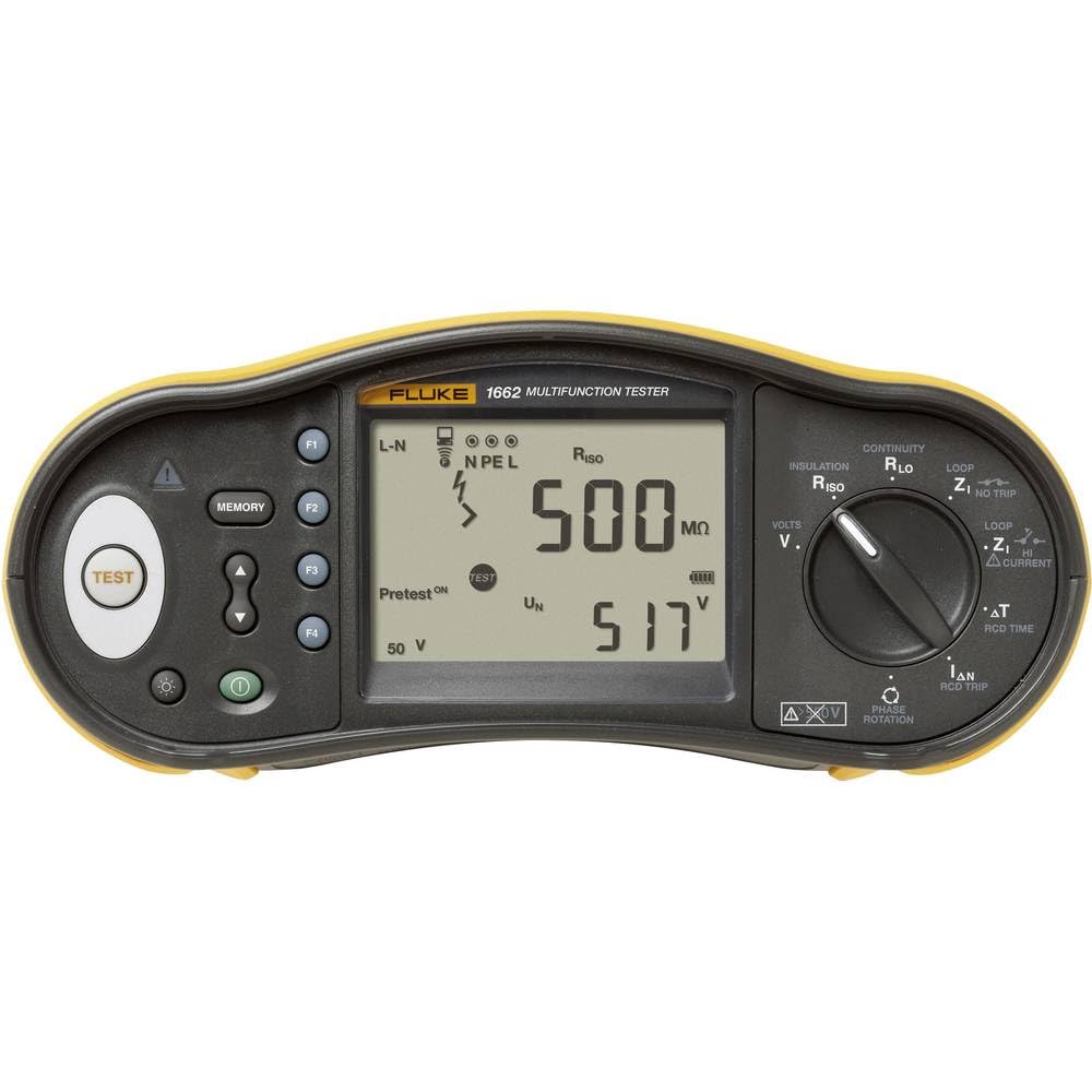 Fluke 1662 Basic Multifunction Installation Tester with Schuko Plug(European)