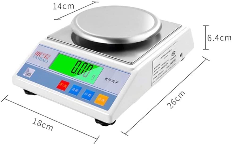 0.01G Electronic Analytical Scale Balance Precision Multifunctional Counting Scales LCD Backlit Windshield for Home Pharmacy Kitchen Jewelry Weighing (600G/0.01G)