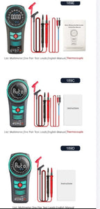 189C Portable RotaryDial Digital Multimeter VoltageCurrent Tester NCVDiode CapacitanceResistance Meter