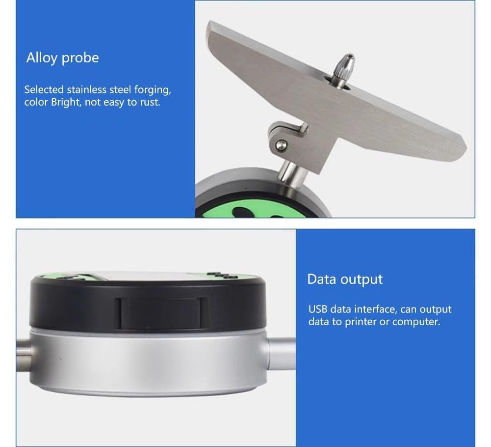 Precision Digital Depth Gauge 0-25mm Stainless Steel Caliper for Accurate Bore Groove Measurements