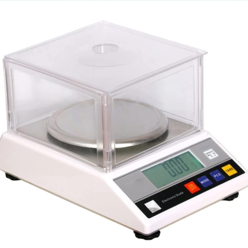Analytical Balance High Precision Scale Accurate Digtal Laboratory Lab Industrial Scientific Electronic Commerical Counting Kitchen Scales Jewelry Gold Weighing,600g/0.01g