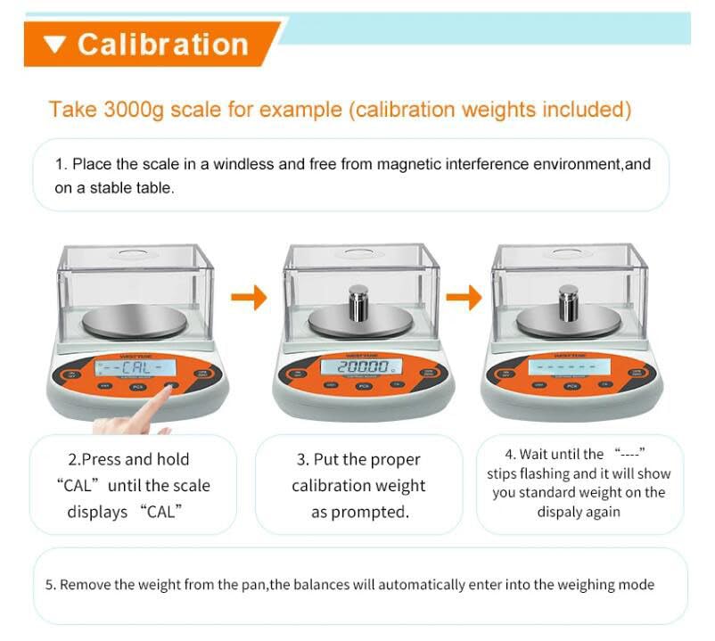 0.001g Electronic Digital Scale Laboratory Analysis Precision Balance 100g/200g/300g/500g Kitchen Scales(200g)