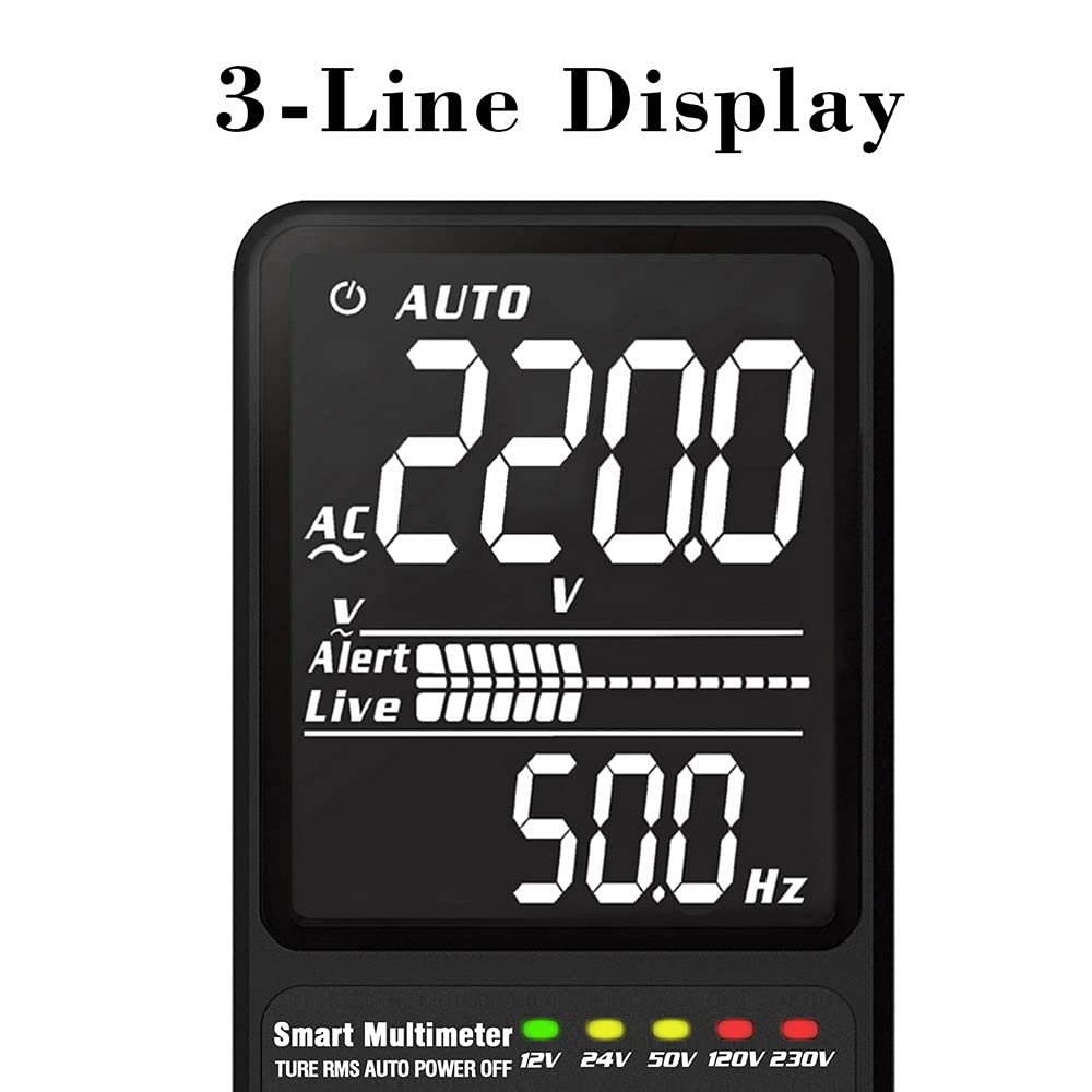 MT99PRO Fully Auto-Range Mode Voltage Detection Intelligent True RMS Multimeter Detect Indicator LCD Screen