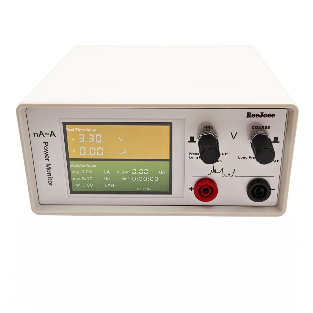 RJ10 Plus,Simple SMU,Power Analyzer,High-Precision μA to A Current Tester & 1-20V Linear Power Supply for PCBA Power Consumption and Standby Time Assessment (No-Subscription PC Software)