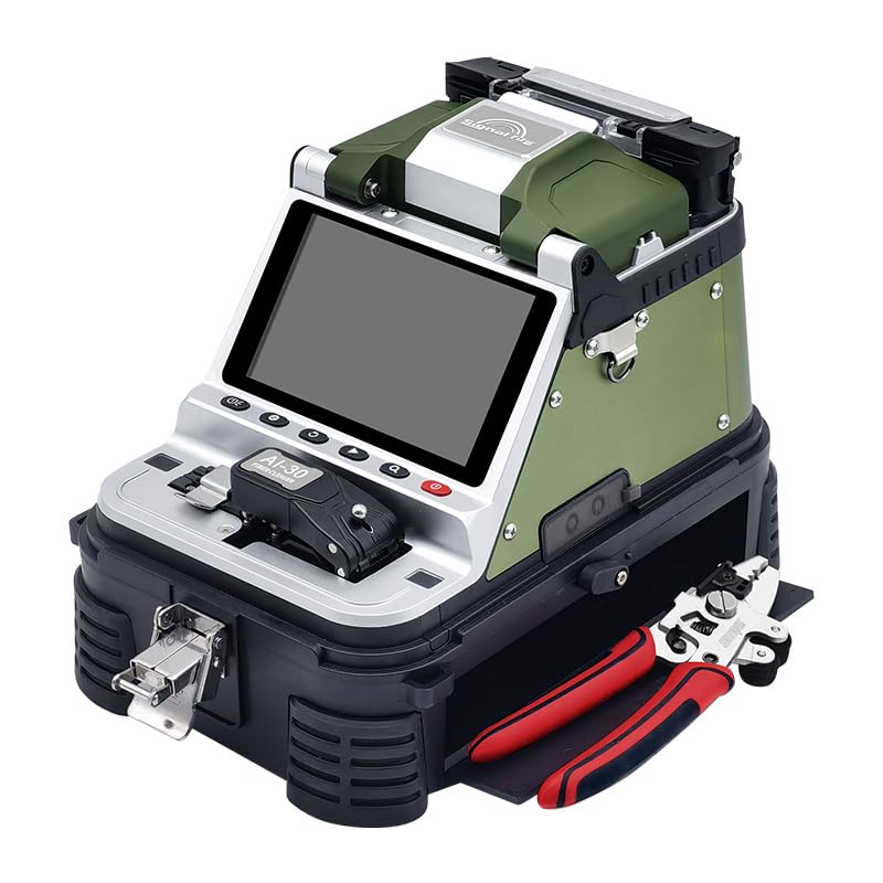 2025 New Model AI-30 Fusion Splicing Six Motor Core Alignment Fiber Fusion Splicer Automatic FTTH Fiber Optical Welding Splicing 5S Heating 15S for Trunk Line Construction,Splicing Projects