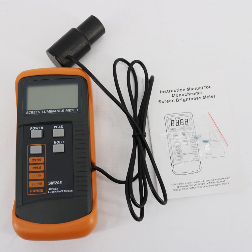 SM208 Digital Screen Brightness Meter with Measuring Range 0.01-39990cd/m2
