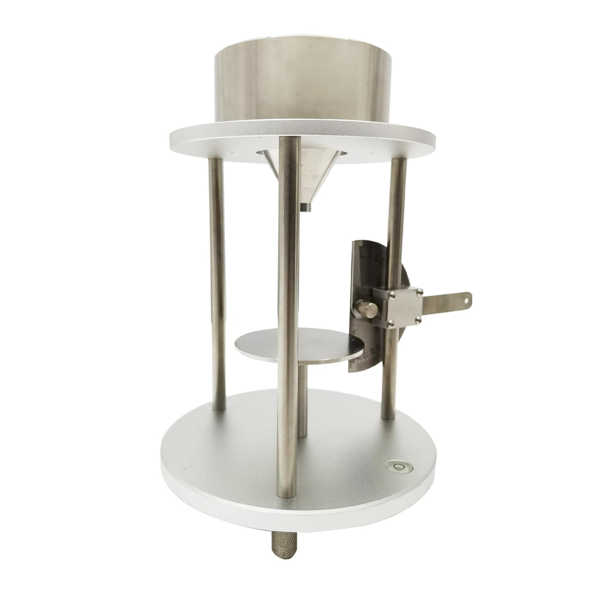 Powder Repose Angle Tester Stainless Steel Dust Repose Angle Tester Measuring Cylinder Capacity 100ml Funnel Outlet Diameter 5mm Repose Angle Tester for Powder Particle