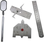 Welding Gauge Set - 7 Pieces Stainless Steel Inspection Tools for Accurate Measurements and Quality Control in Welding Applications