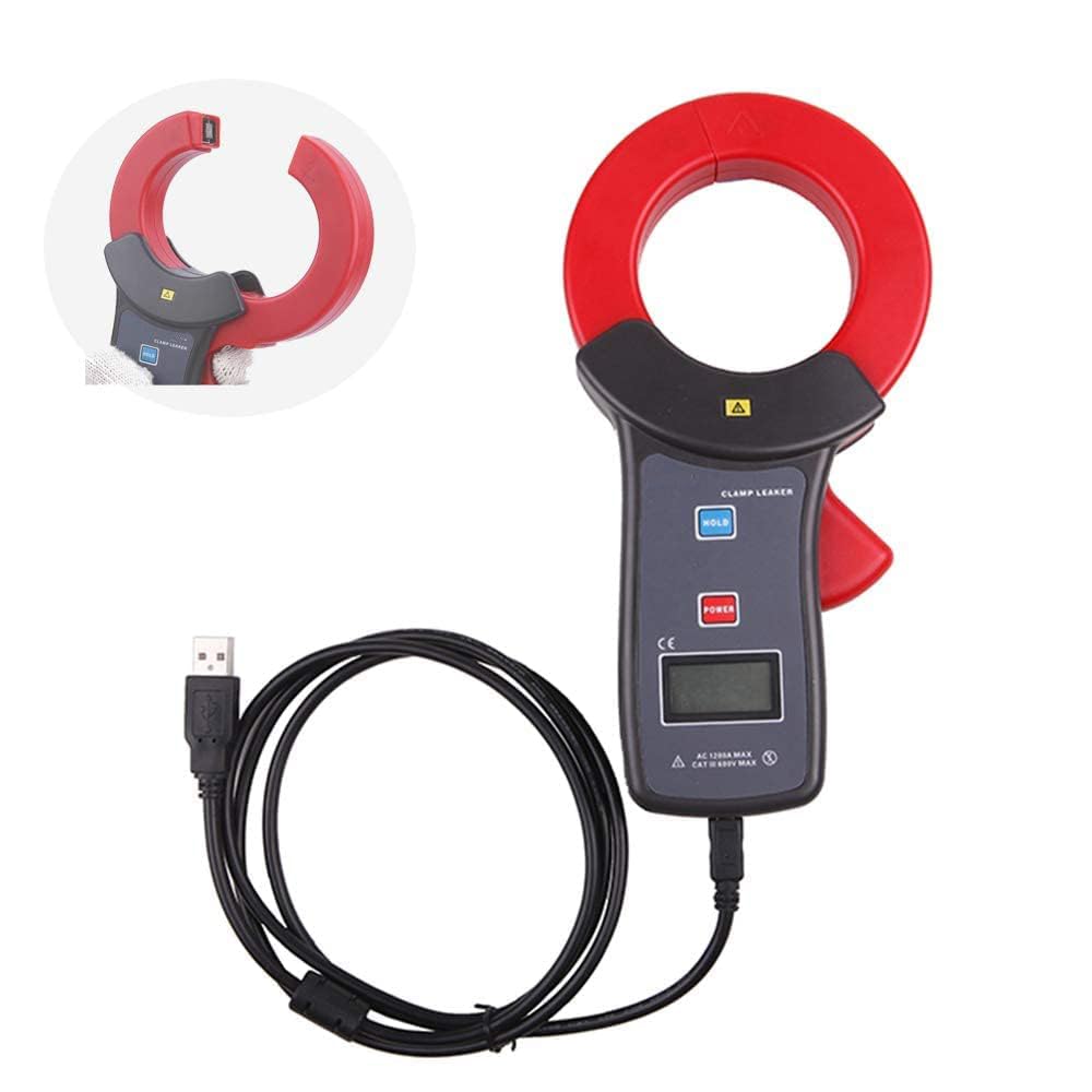 Leakage Current Meter Tester with High Accuracy Current Range AC 0.00mA to 1200A