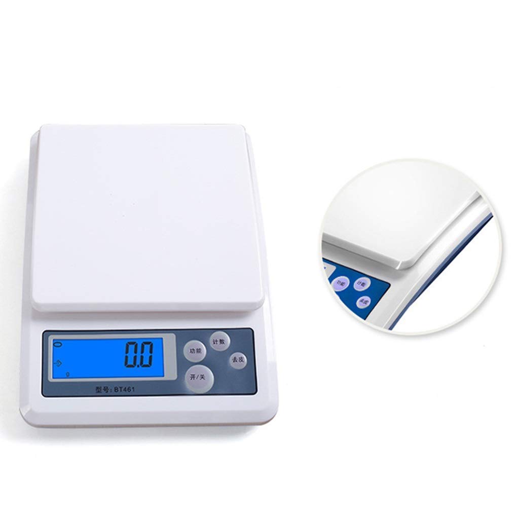 0.1g Kitchen Scale Analytical Lab Balance Scale Precision Gram Weighing Balance Electronic Laboratory Jewelry Fabric for Weighing Up to Resolution,5kg/0.1g,3kg/0.5g