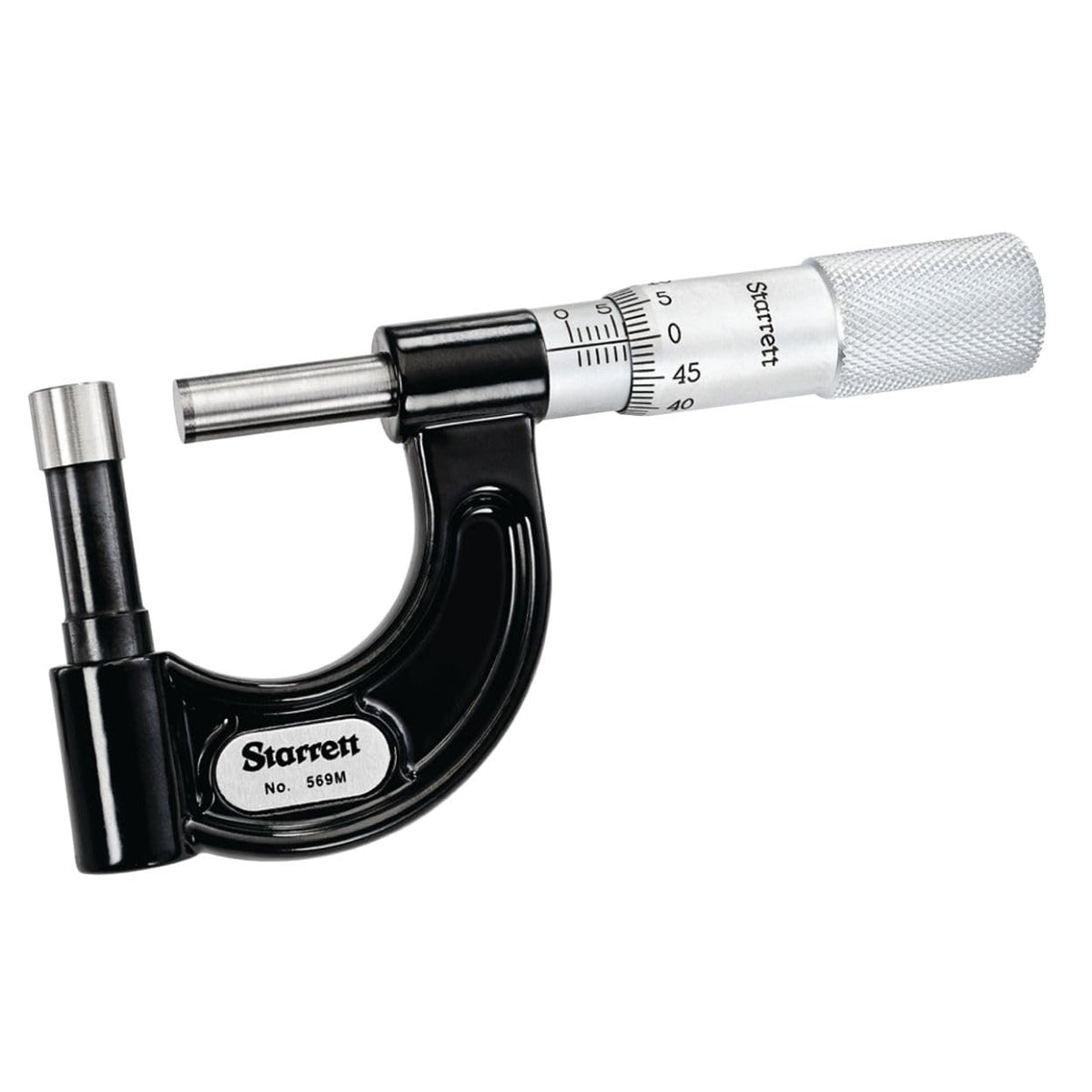 Starrett Tube Micrometer, 0-1" Range, .001" Graduation