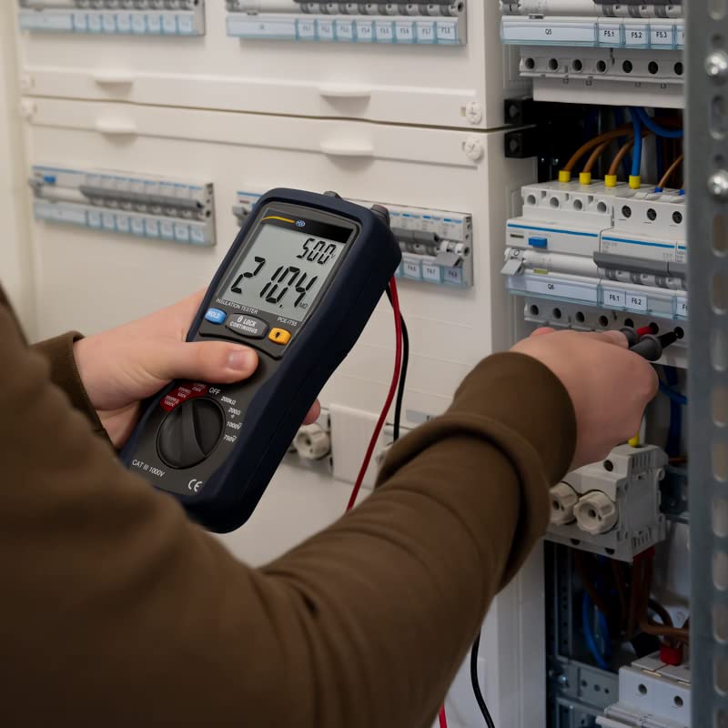 PCE Instruments PCE-IT55 Isolation Meter, for Insulation Resistance Testing, CAT III 1000V Rated, Along with a High-Accuracy Display and User-Friendly Interface