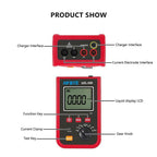 Portable Micro-Ohmmeter Micro Ohm Tester DC Low Resistance Meter 1uΩ~200Ω Test Current Max 5A Data Storage for Testing Cables' Wire Resistance Switches,Connectors and Relays' Contact Resistance