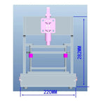 150x130MM PCB Universal Test Stand - PCBA Test Rack Embryo Frame with 4 Acrylic Boards, DIY Circuit Board Fixture Testing Jig for Electronic Component Testing & PCB Assembly Validation