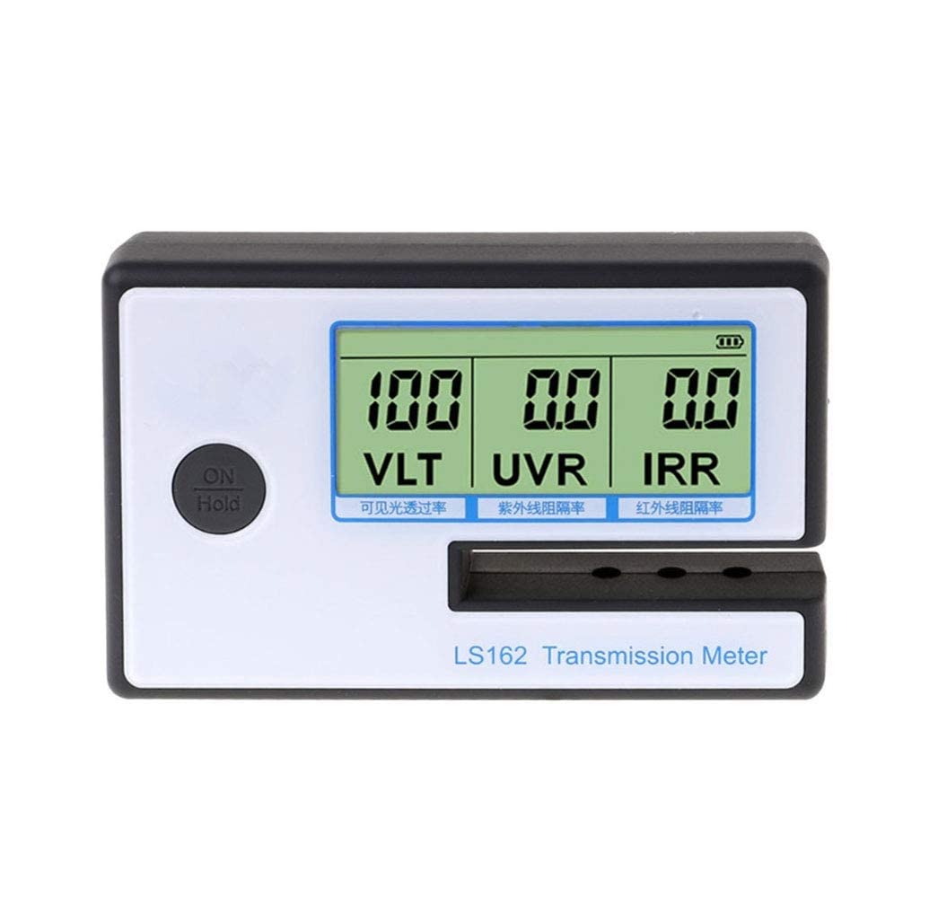 3 in 1 Solar Film Transmission Meter Window Tint Meter with UV IR Rejection Visible Light Transmittance Meter VL 550nm UV 365nm IR 950nm
