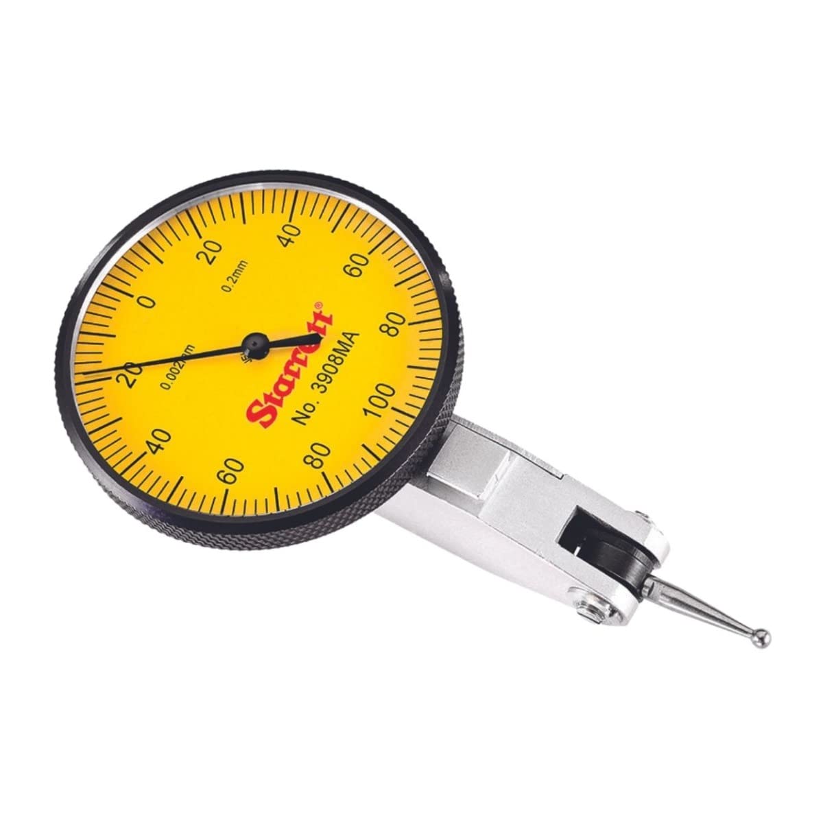 Starrett Dial Test Indicator, 1-9/16" Dia, .0005" Graduation, .030" Range