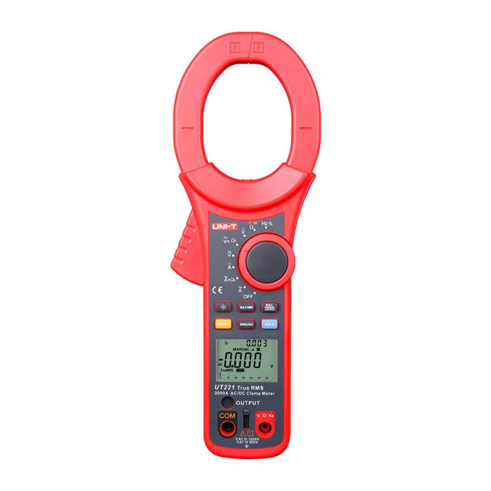 UNI-T UT221 2000A Clamp Meter 6000 Display Count True RMS (AC Voltage/AC Current) Over-Load Protection