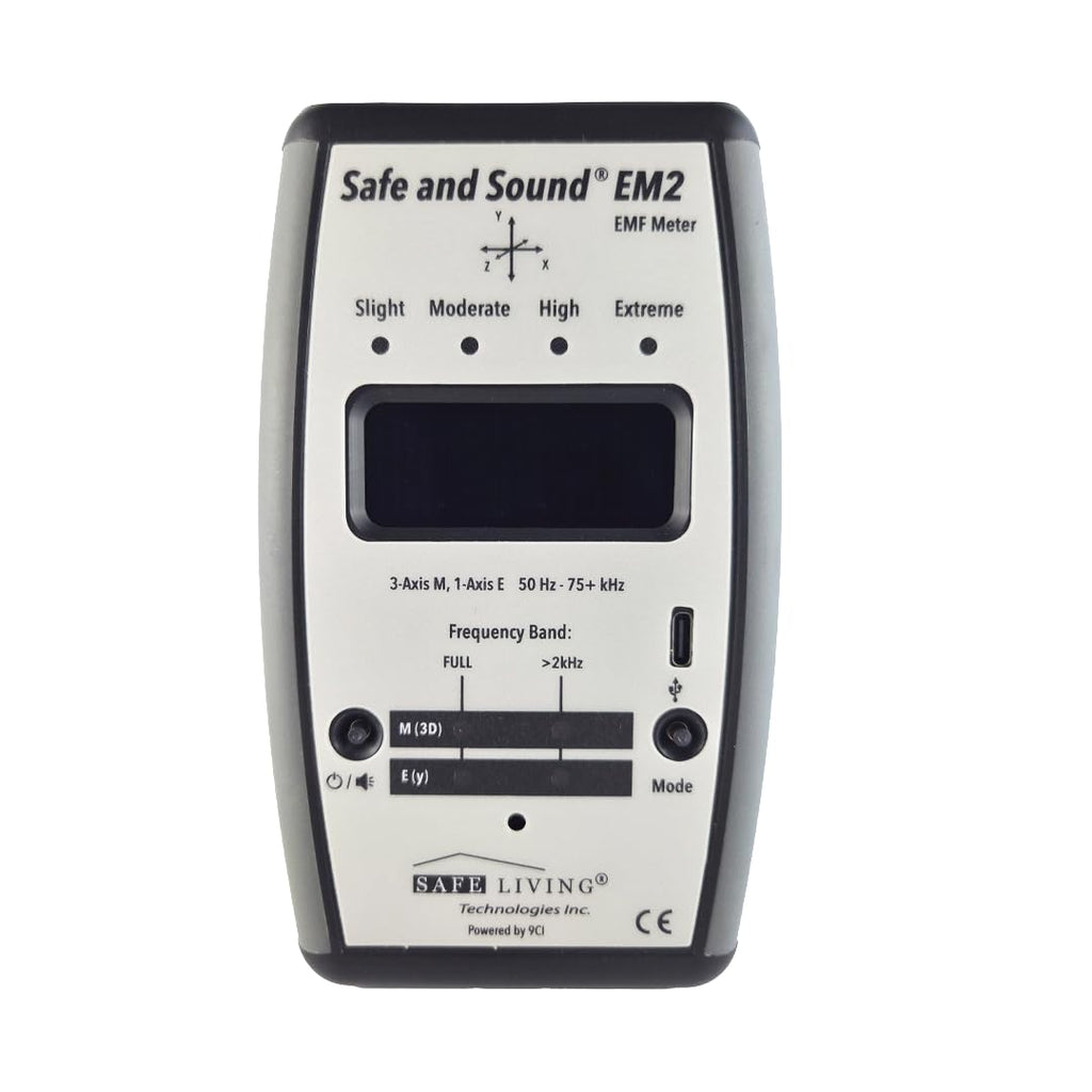 Safe Living Technologies Safe and Sound EM2 EMF Gauss & Electric Field Meter