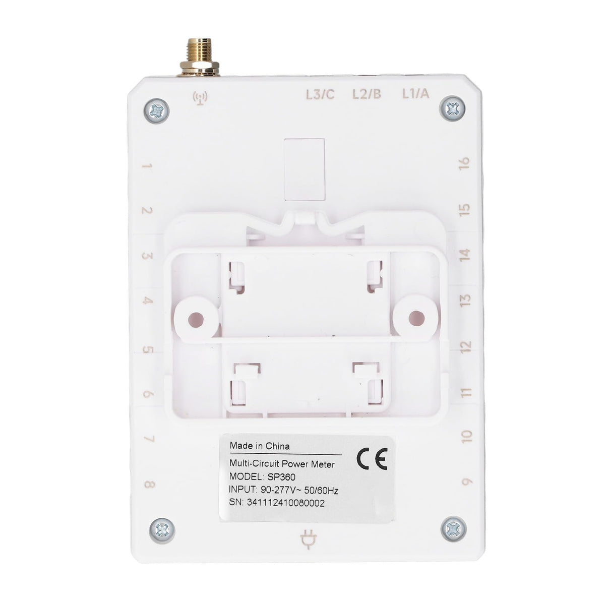 WIFI 4-Wire Three-Phase Power Meter, Efficient Energy Management for Home Use, 4-Wire Three-Phase ABS Power Meter for Energy Monitoring