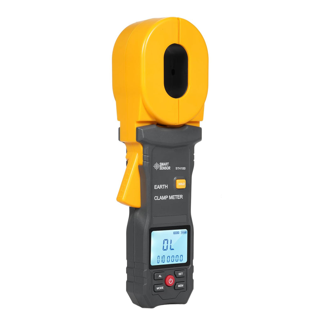 Weytoll Ground Earth Resistance Tester 500 Groups Data Storage Multifunction Digital Clamp Meter with LCD Display Alarm Clamp Ammeter for Electric Power Telecommunications Meteorology Oil Field