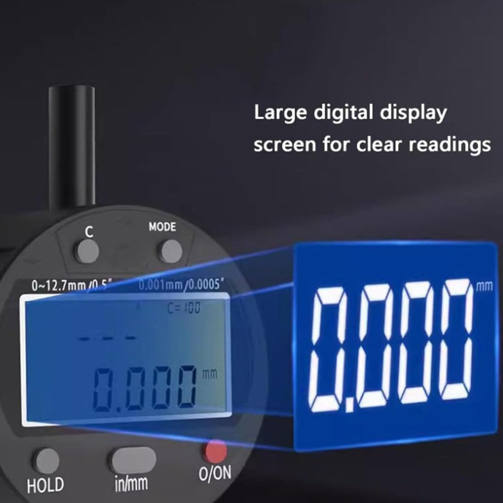 Radius Measurement Tool, Digital Radius Gauge, with 5 Measuring Jaw, Measuring Radius 0.2"-27.5" (5mm-700mm), for Mechanical Parts, Wooden Molds