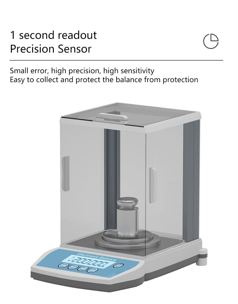 Digital Analytical Balance Laboratory Scales Microbalance Electronic Precision Balance Scale 0.001g Resolution(210g)