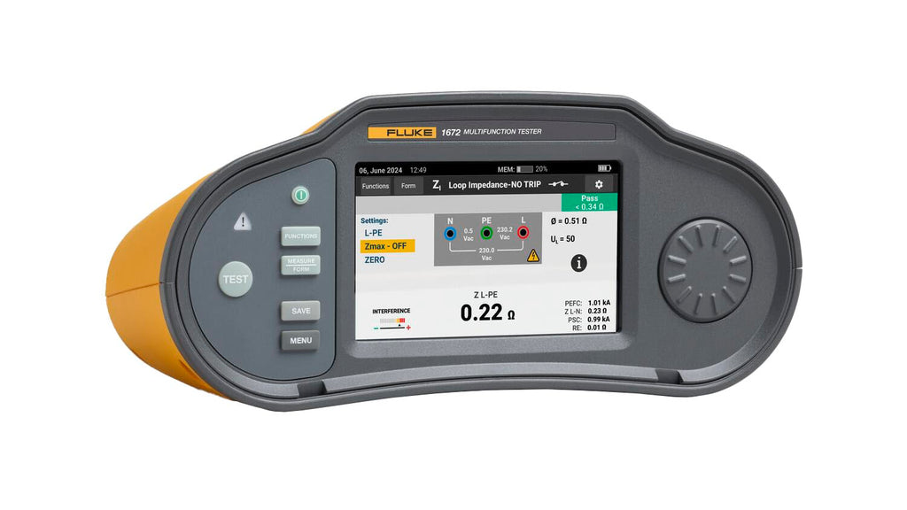 Fluke 1672 US Multifunction Installation Tester with Memory
