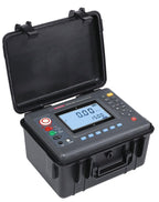 High Voltage Insulation Resistance Meter Tester Megohmmeter with Rated Voltage 100V 250V 500V 1000V 2500V 5000V Insulation Resistance Range 0.01MΩ-10TΩ Resolution 0.01MΩ DC Current 0.1nA-6mA