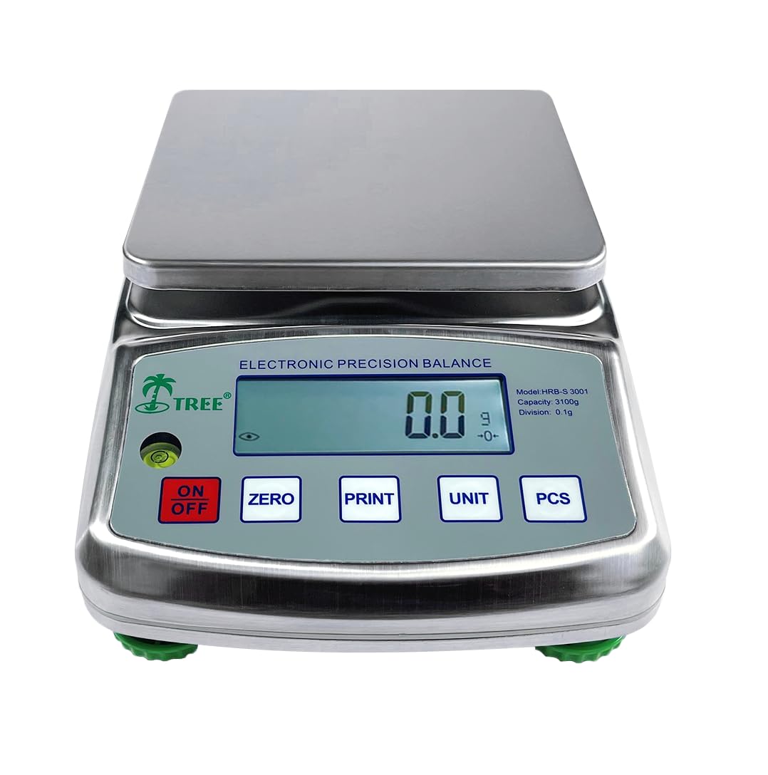 Top Loading Precision Scale, 3000 g x 0.01 g Stainless Steel Balance
