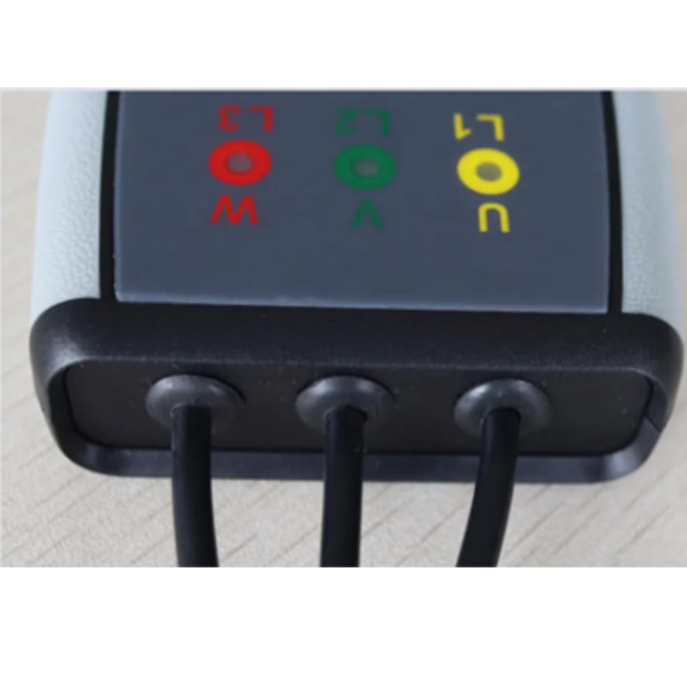 Non-Contact Phase Sequence Meter Handheld 3 Phase Sequence Tester Phase Tester with Active Power Range AC 70~1000V Frequency 50Hz/60Hz Automatic Identification for Live line Inspection