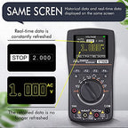 ET828 Intelligent Digital Oscilloscope Auto Range Graphical Multimeter 2.4" Screen 1MHz .5MSPS Waveform for Electronic Test