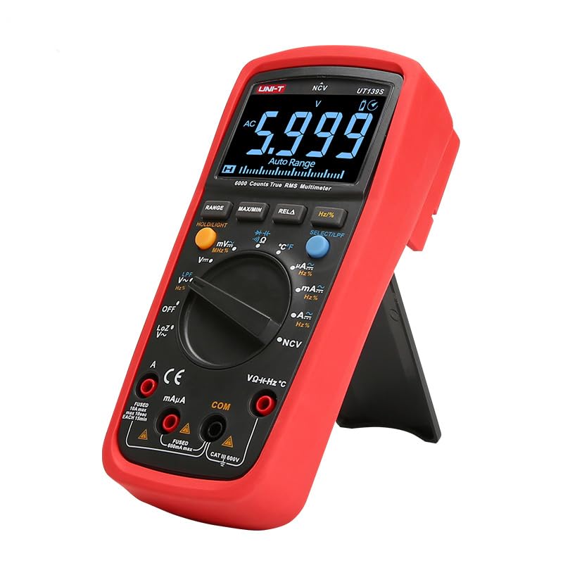 UNI-T UT139 Series True RMS Digital Multimeter MAX/MIN/REL Modes Auto/Manual Ranges Selectable (UT139S)