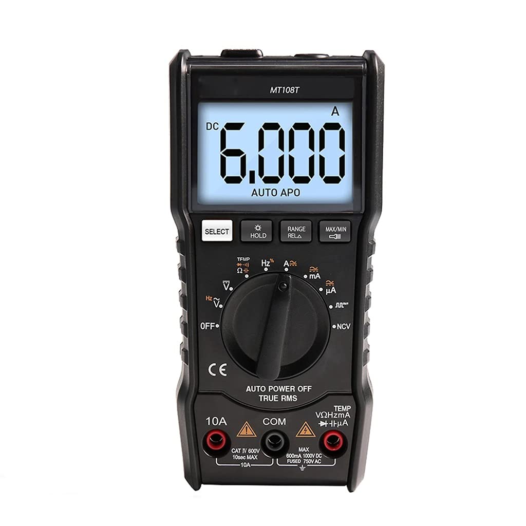 MT108T Square Output True RMS NCV Temperature Tester Digital Multimeter 6000 Counts Backlight