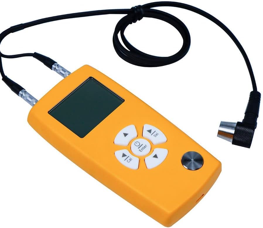 Ultrasonic Thickness Measurement Gauge Meter Tester with Measuring Range 0.8 to 350mm/0.03 to 13.77in for Metals (e.g.Steel,Aluminum,Copper,Etc.) Plastics Ceramics Glass Etc