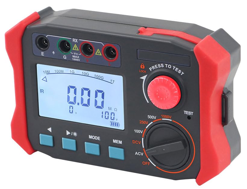 2500V Insulation Resistance Meter Tester for Measuring The Resistance Value of Various Insulating Materials and The Insulation Resistance of Transformers,Motors,Cables and Electrical Equipment