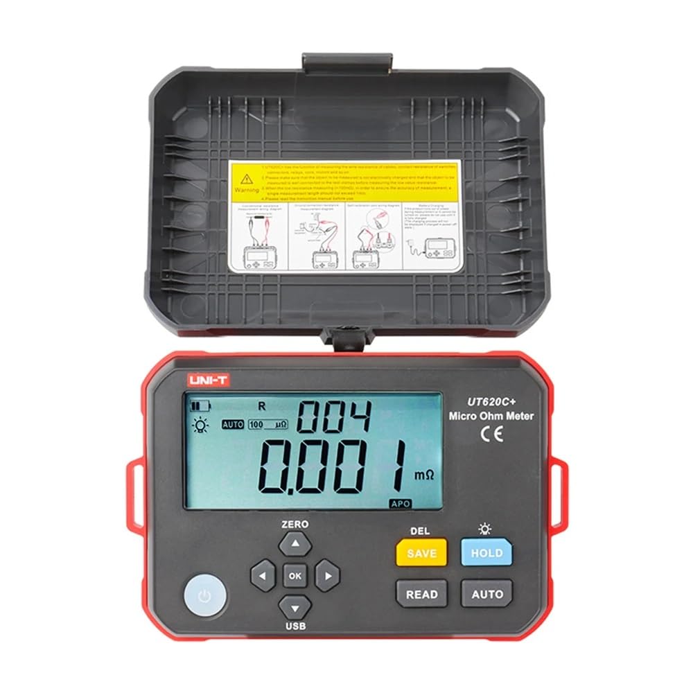 UNI-T UT620C+ Digital Micro OhmMeter,0.001mΩ-300kΩ,4-Wire,1A,USB