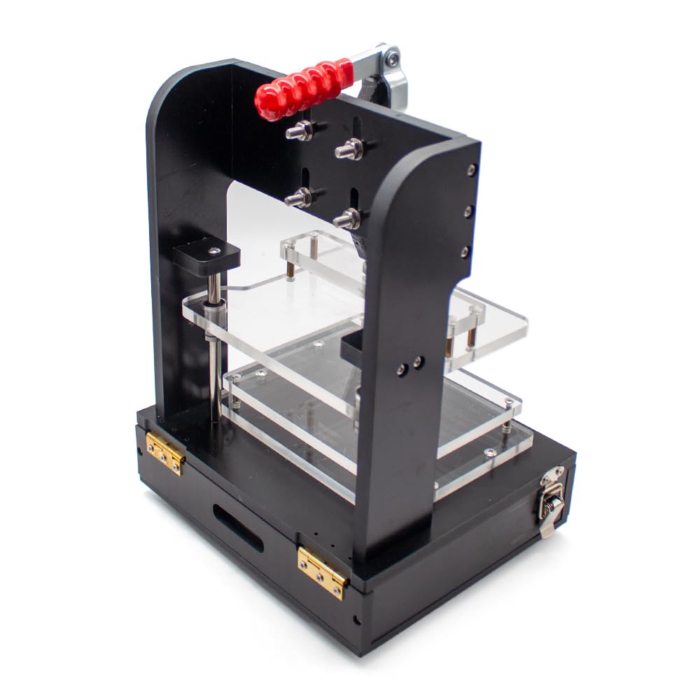150x130MM PCB Universal Test Stand - PCBA Test Rack Embryo Frame with 4 Acrylic Boards, DIY Circuit Board Fixture Testing Jig for Electronic Component Testing & PCB Assembly Validation