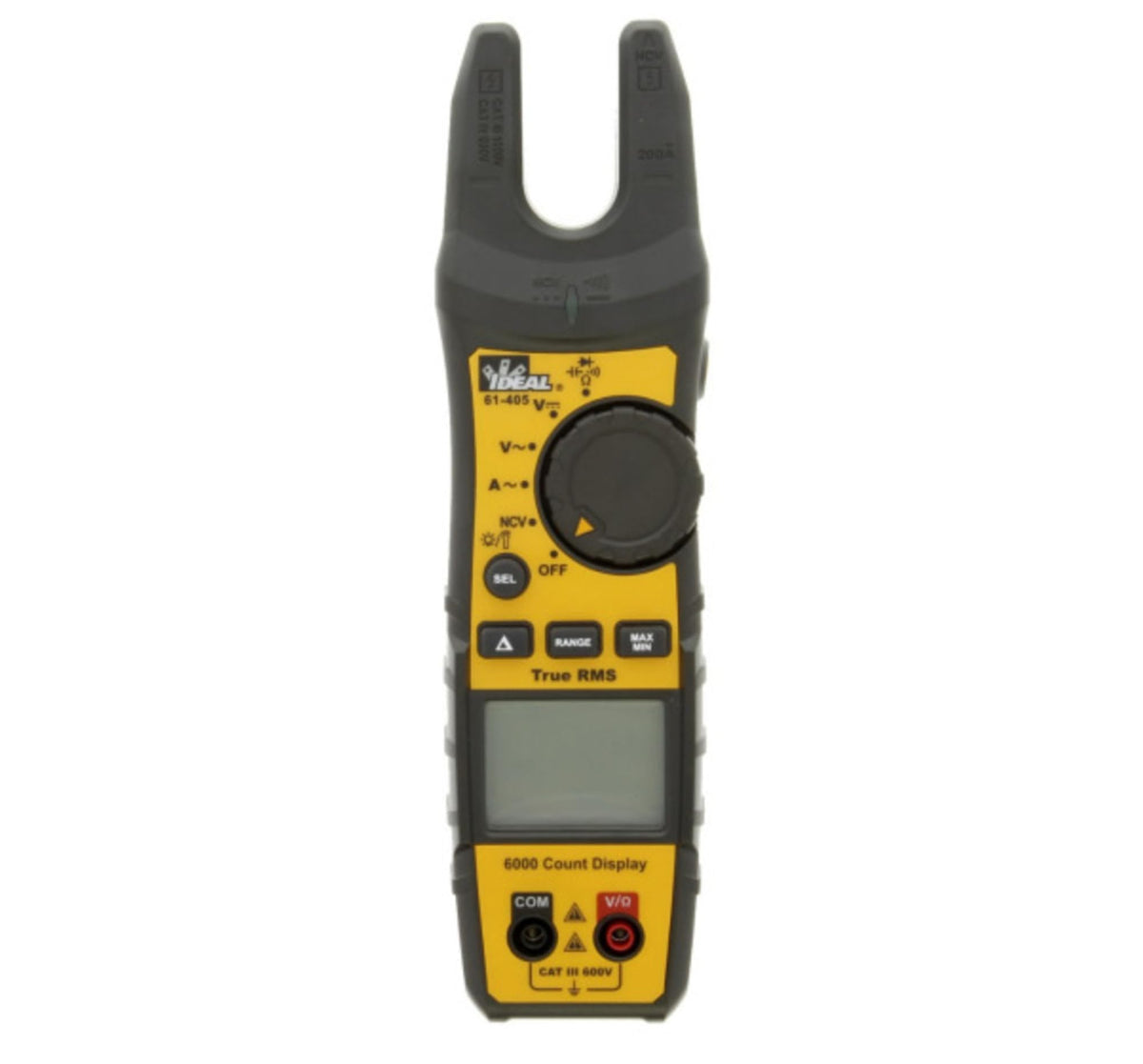 IDEAL INDUSTRIES 200-Amp Split Jaw Clamp Meter 61-405