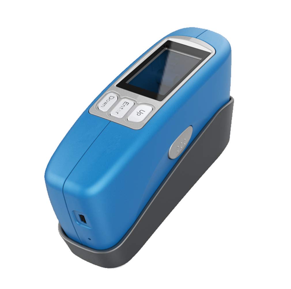 60 Degree Gloss Meter Single Angle Glossmeter for Paint Plastic Ceramics with Measuring Range 0 to 1000GU