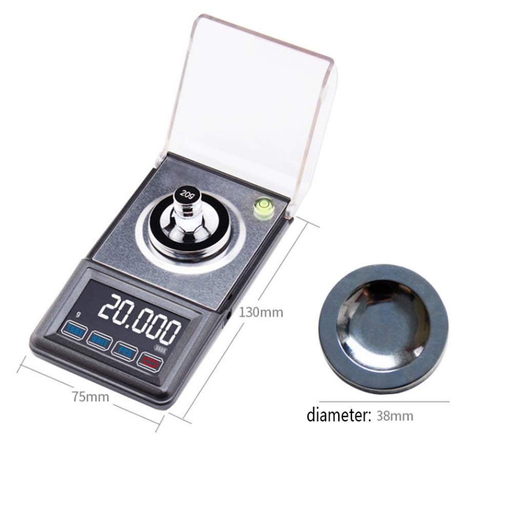 Scientific Gram Scale Lab Digital Precision Analytical Balance High Electronic Jewelry Kitchen Laboratory for Gold Weighing,0.001g/20g