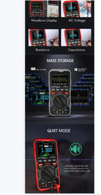 ET2010A 2 in 1 DigitalOscilloscope Multimeter 1MHz2.5MSps Laboratory OscilloscopeElectrical RepairOscilloscope