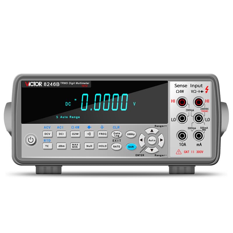 Victor/RuoShui 8145C Digital Bench Multimeter Large LCD Display 22000 Count True RMS Auto Range with USB Electric Digital multimeter(Victor 8145C)