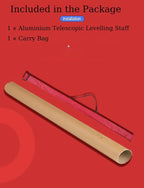 Adjustable Telescopic Aluminium Survey Staff - Lightweight Measuring Pole for Construction & Land Surveying, Durable Height Measurement Tool, Perfect for Professionals