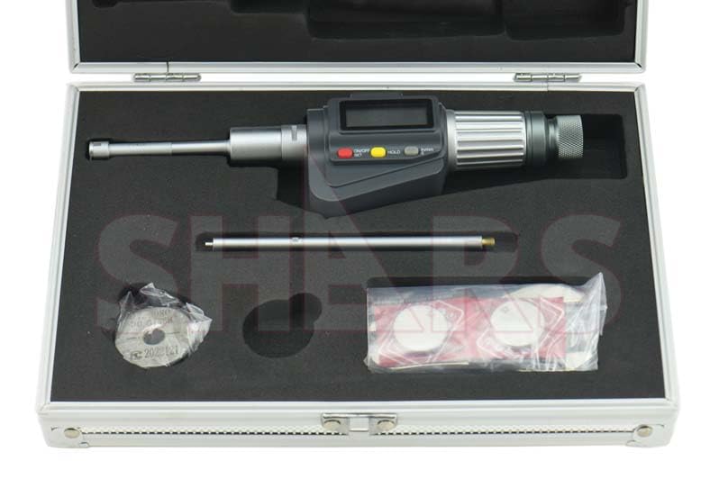 SHARS .315 - .394" Electronic 3 Point Internal Micrometer .00005" NEW [0.00005" Resolution, ±0.00015" Accuracy] 303-3001 S]