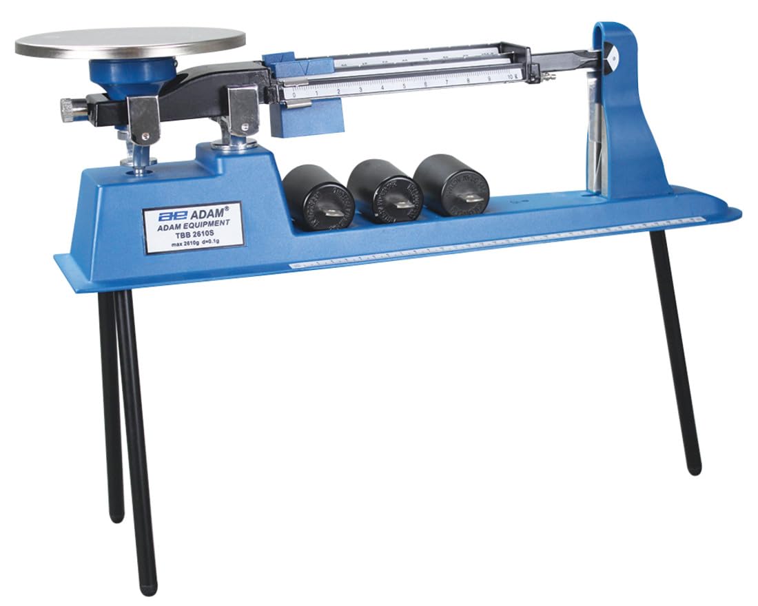 Adam Equipment TBB 2610S Triple Beam Mechanical Balance, 2610g Capacity, 0.1g Readability